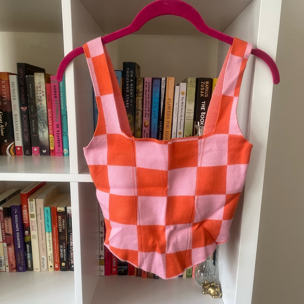Peppermayo Checkered Knit Tank Top - Picture 2 of 5